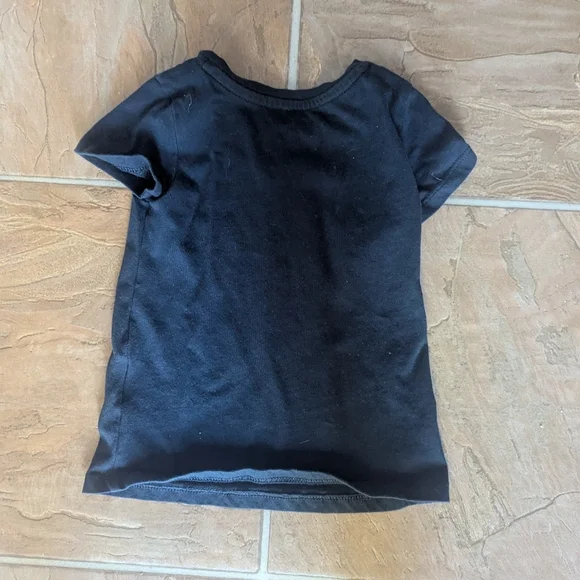 5/$15 Girls Amazon Essentials Black Basic Kids Short Sleeve T-Shirt-Size 3T - Picture 5 of 5